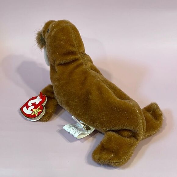 Vintage 1999 Ty Beanie Baby NWT Excellent Condition NWT Paul The Walrus 8” long - Picture 2 of 10